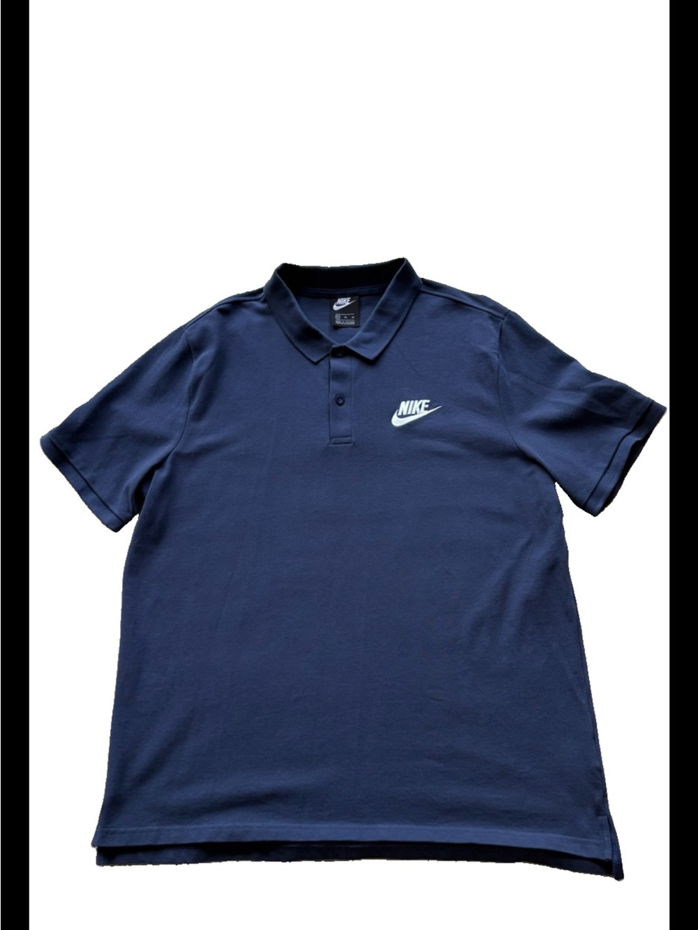 Nike Men's Polo Shirt Navy with White Logo